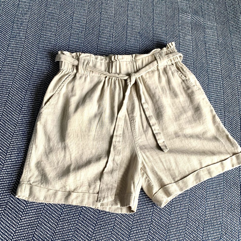Orange Creek Tan Paperbag Shorts